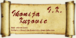 Ikonija Kuzović vizit kartica